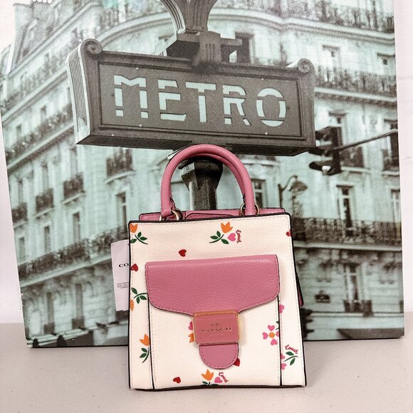 Coach C7599 Mini Pepper Crossbody With Heart Petal Print